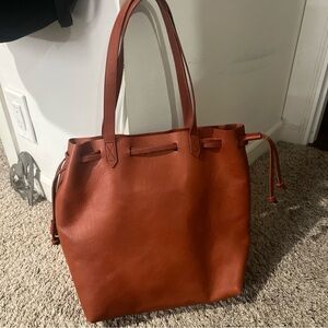 Madewell Leather drawstring medium transport